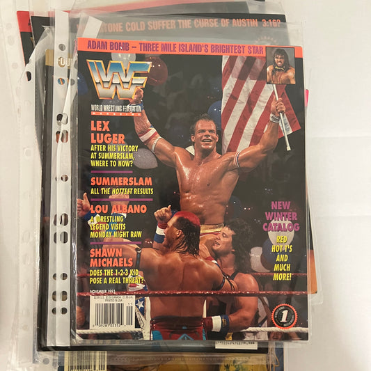 Lex Luger Summerslam - WWE WWF Magazine Retro Collectable Authentic