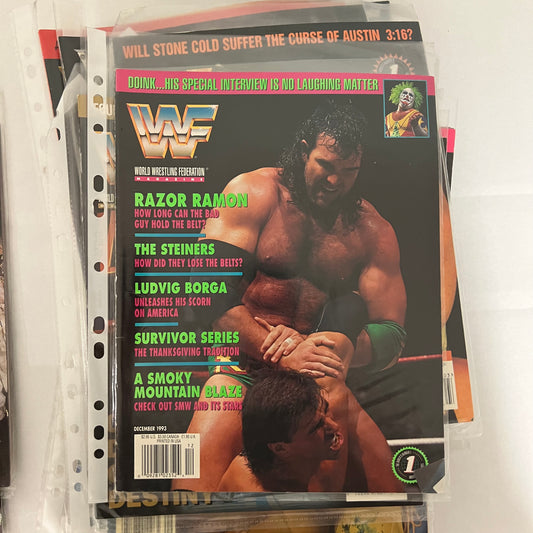Razor Ramon Doink - WWE WWF Magazine Retro Collectable Authentic