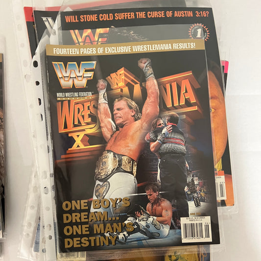 Shawn Michaels Wrestlemania - WWE WWF Magazine Retro Collectable Authentic