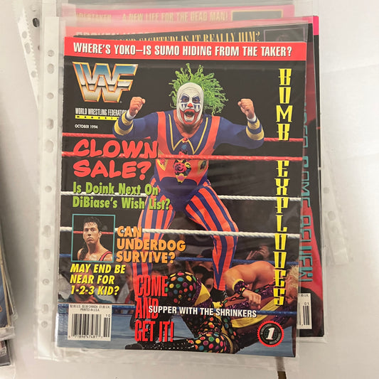 Doink The Clown - WWE WWF Magazine Retro Collectable Authentic