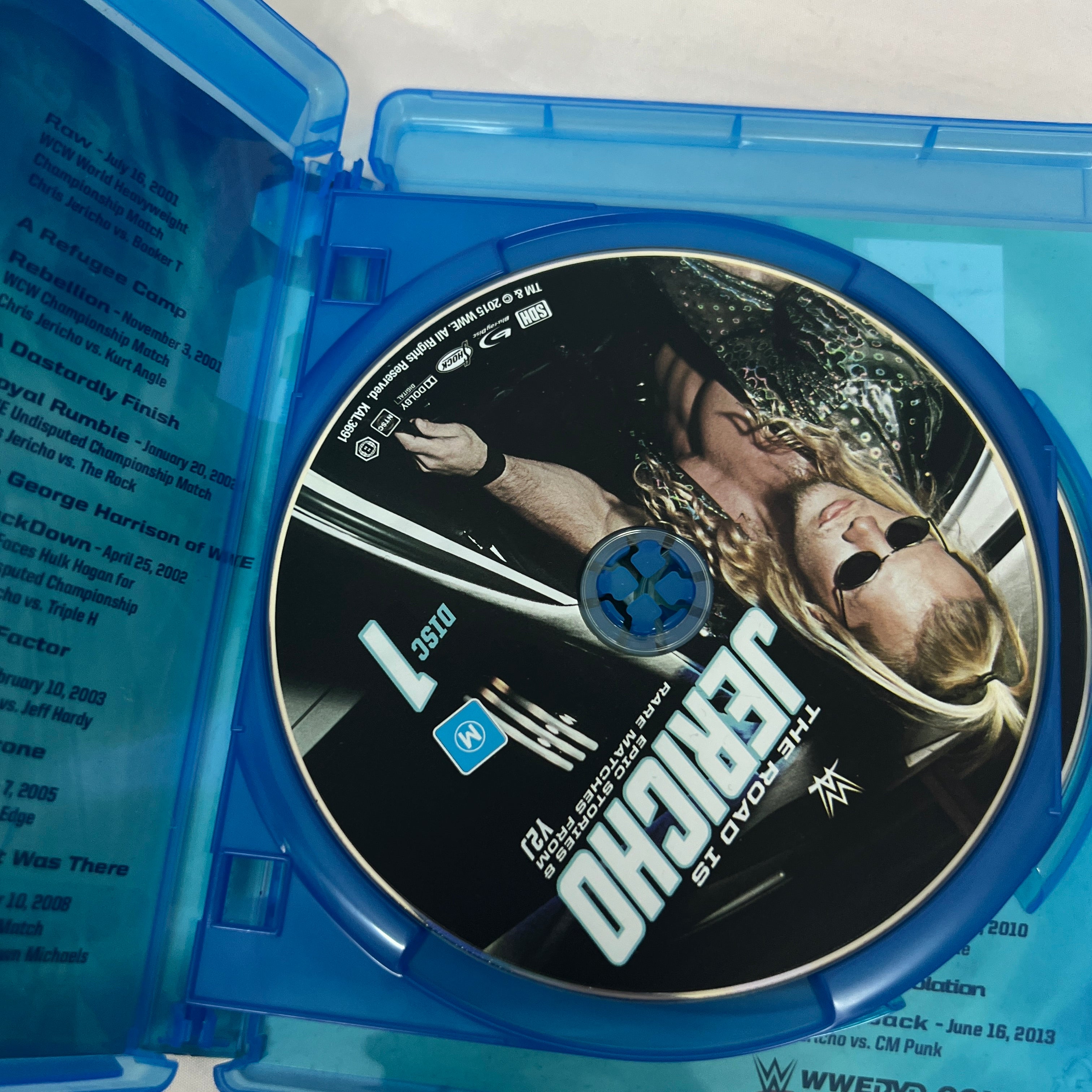 The Road Is Jericho Epic Stories & Rare Matches from Y2J Bluray DVD