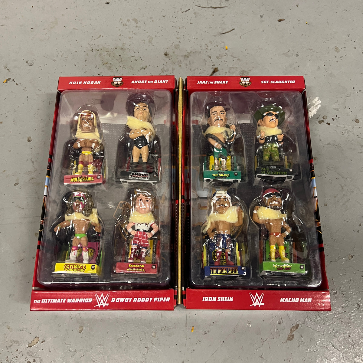 WWE 1980’s Commemorative Mini Set Bobblehead WWE Wrestling Hogan Piper Warrior Foco