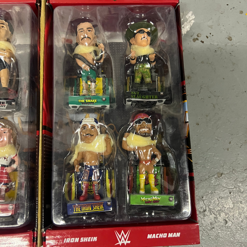 WWE 1980’s Commemorative Mini Set Bobblehead WWE Wrestling Hogan Piper Warrior Foco