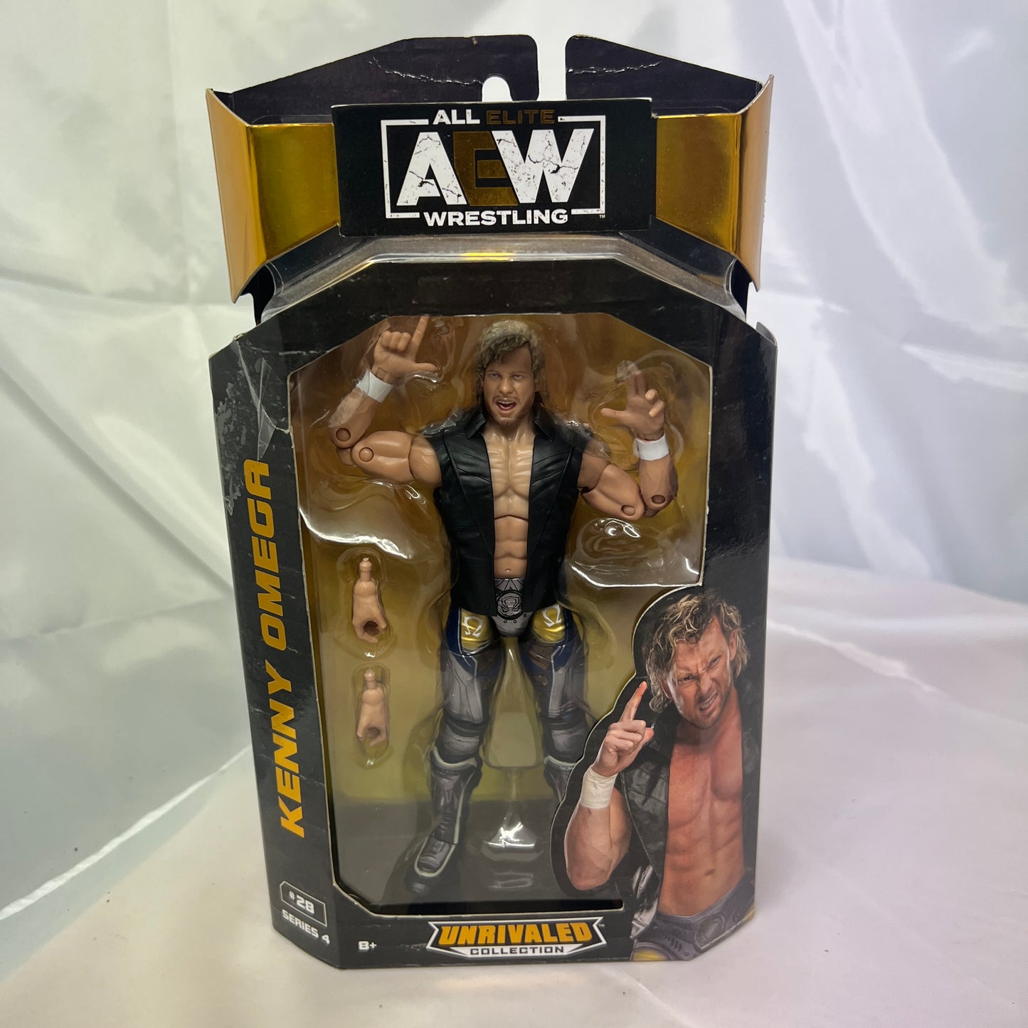 dmg box Kenny Omega AEW Unrivaled 4 Action Figure Scale WWE