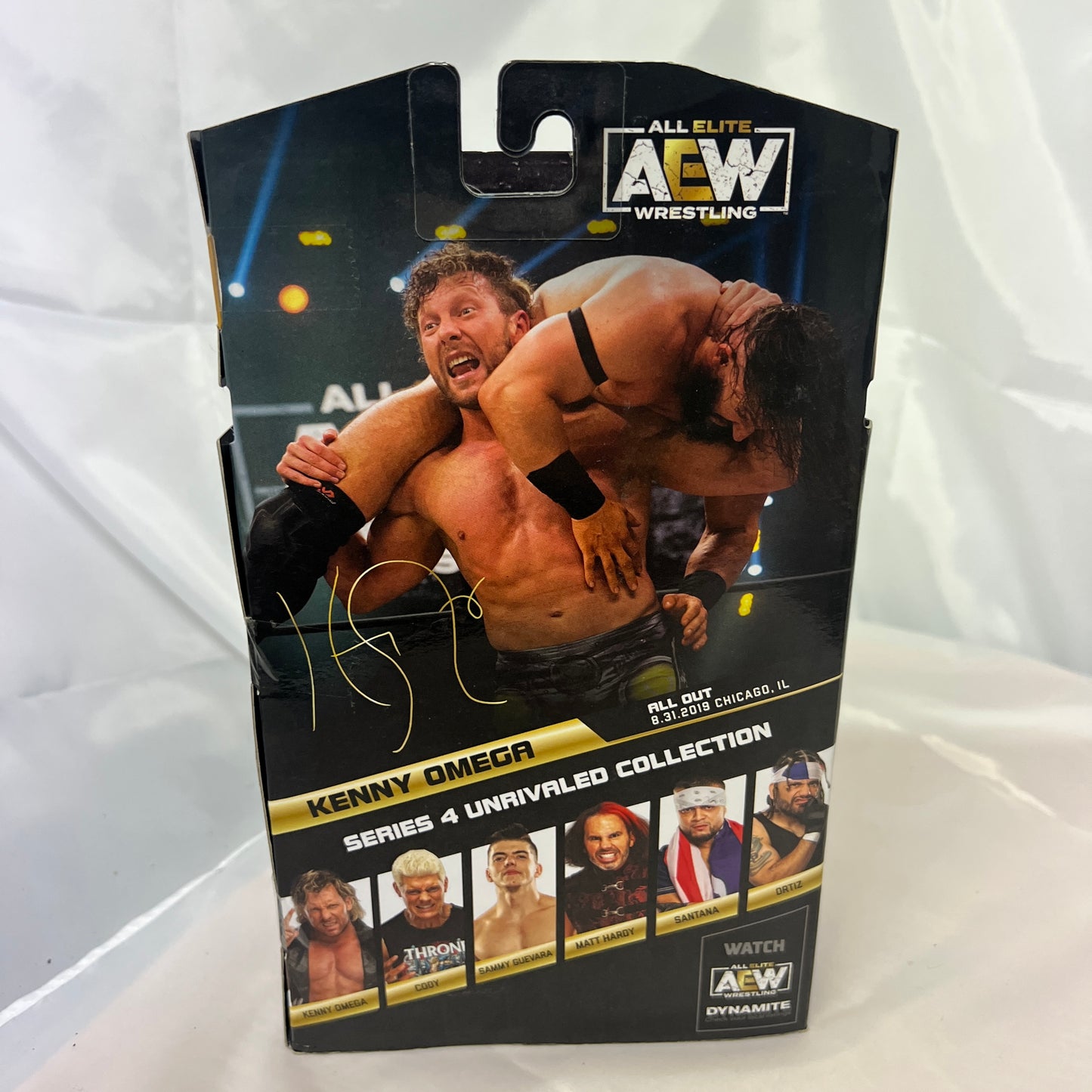 dmg box Kenny Omega AEW Unrivaled 4 Action Figure Scale WWE