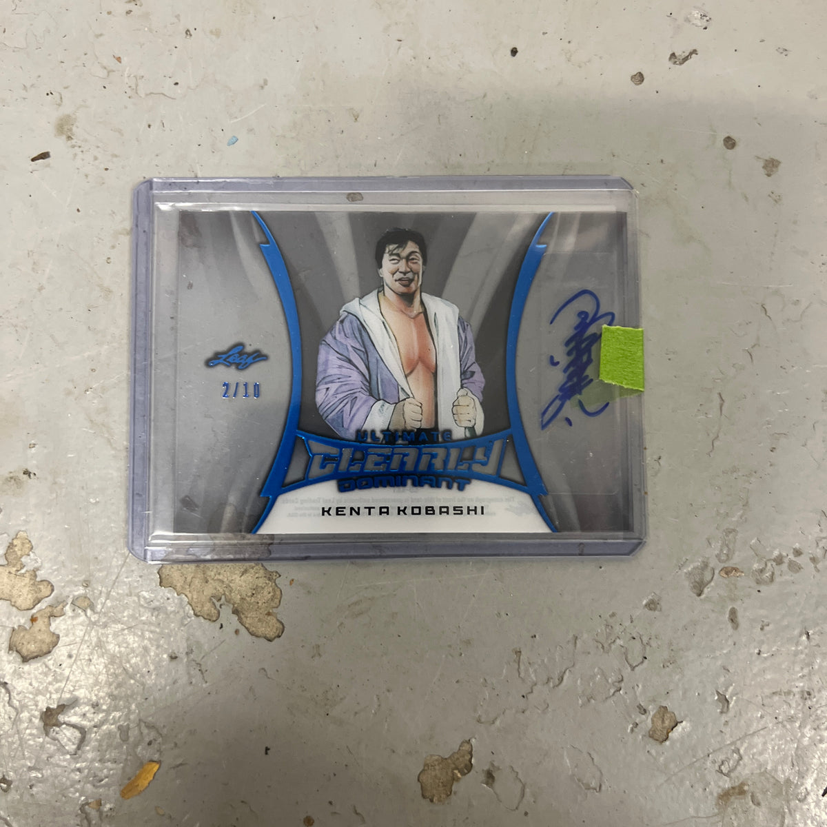 Kenta Kobashi 1 / 10 Leaf Trading Card Signed Wrestling WWE