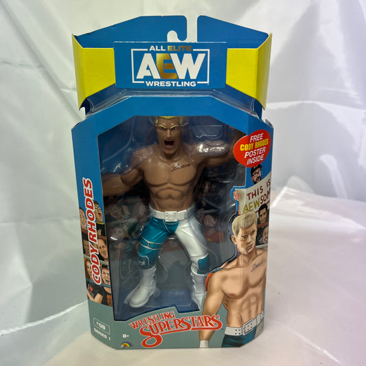 Cody Rhodes LJN AEW Unmatched 1 Action Figure Scale WWE