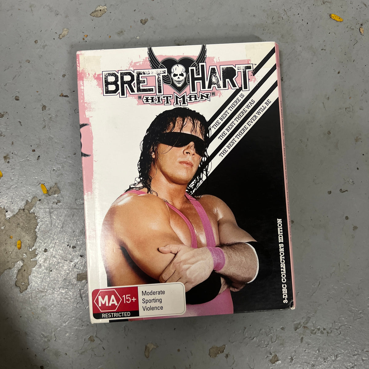 WWE Bret Hart Hitman DVD 3 Disc Collectors Set Region Free