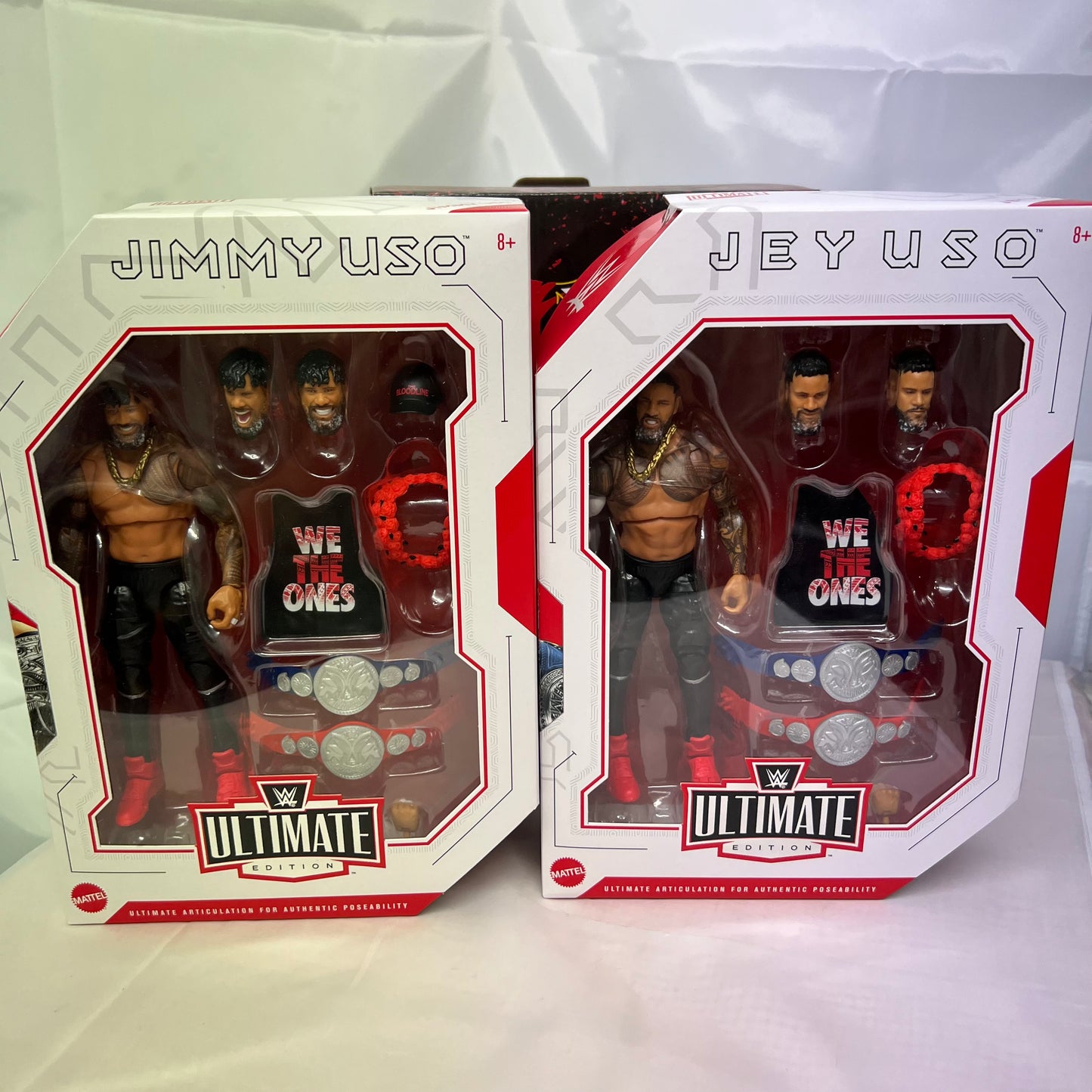 Jimmy and Jey Uso The Usos - WWE Ultimate Edition Bloodline 2 Pack Action Figures