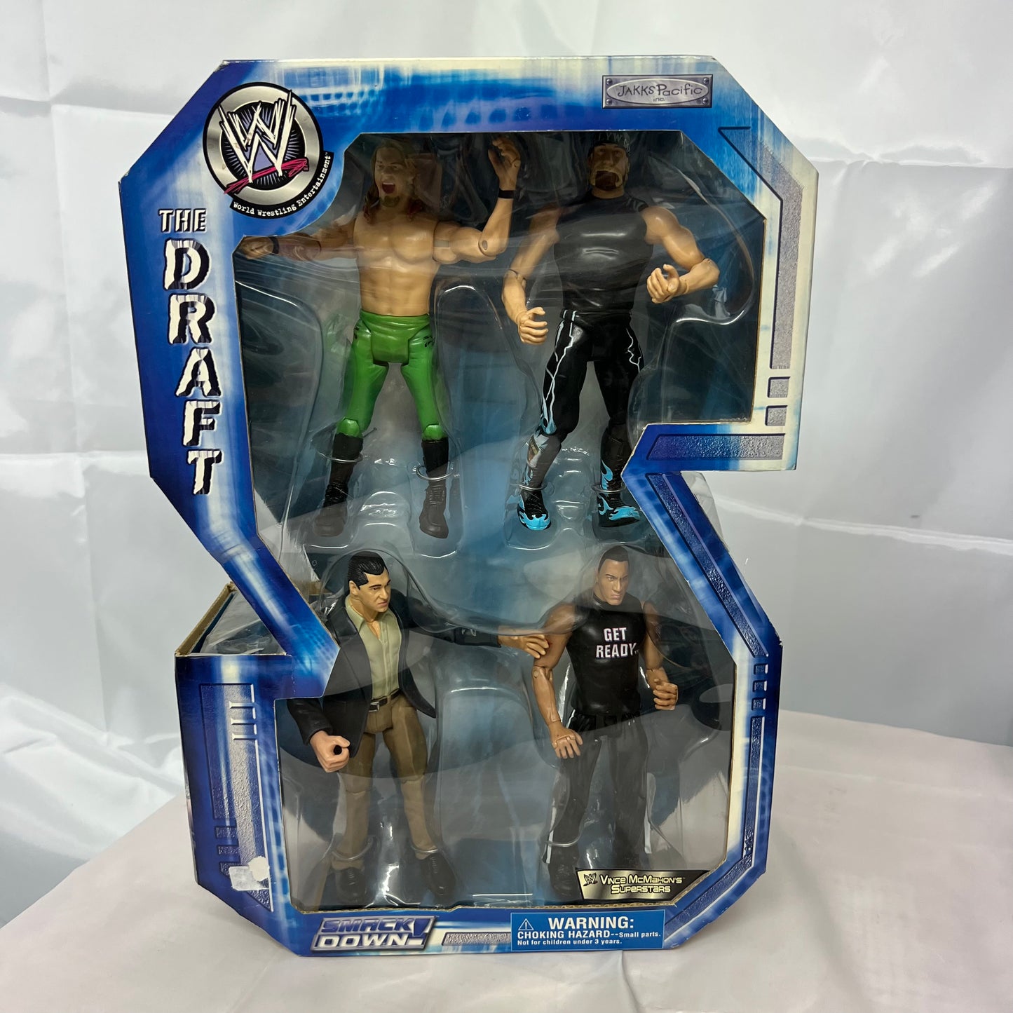 Vince, Jericho, Hogan, Rock - WWE Draft 4 Pack Jakks Action Figures