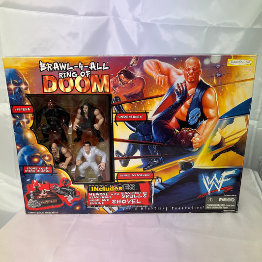 WWE Brawl 4 All Ring of Doom Jakks Action Figure Playset 4 Pack