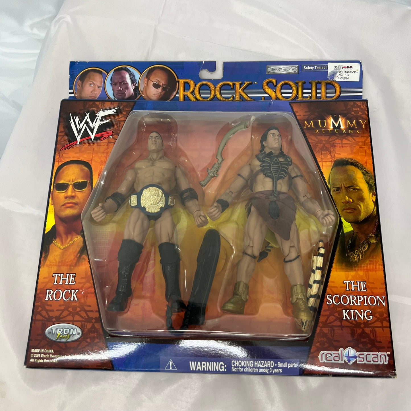WWE Rock Solid 2 Pack Mummy Action Jakks Figures 2 Pack