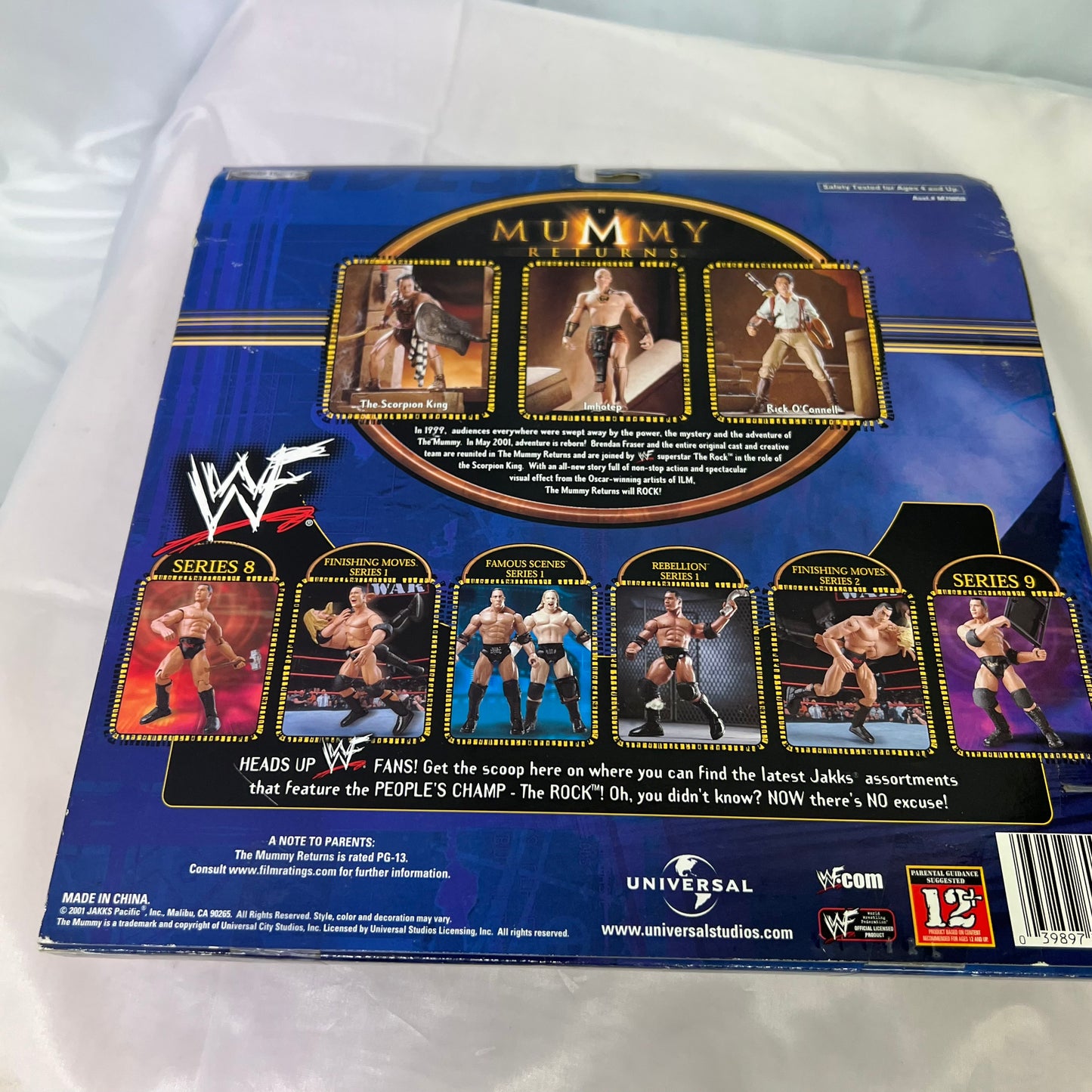 WWE Rock Solid 2 Pack Mummy Action Jakks Figures 2 Pack