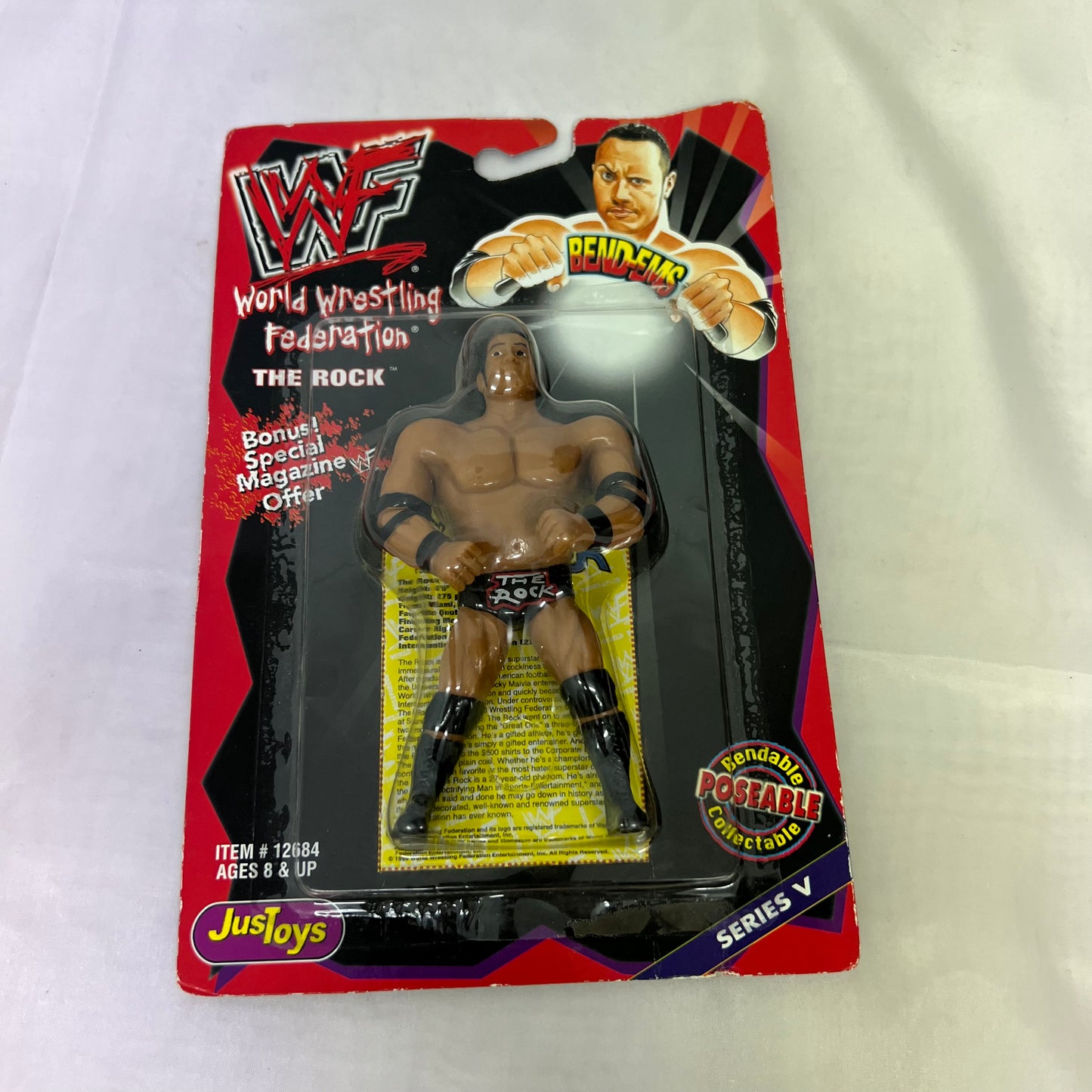 The Rock - WWE Bend Ems Series 5 Action Figure