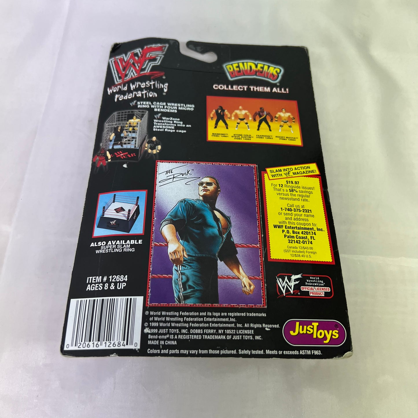 The Rock - WWE Bend Ems Series 5 Action Figure