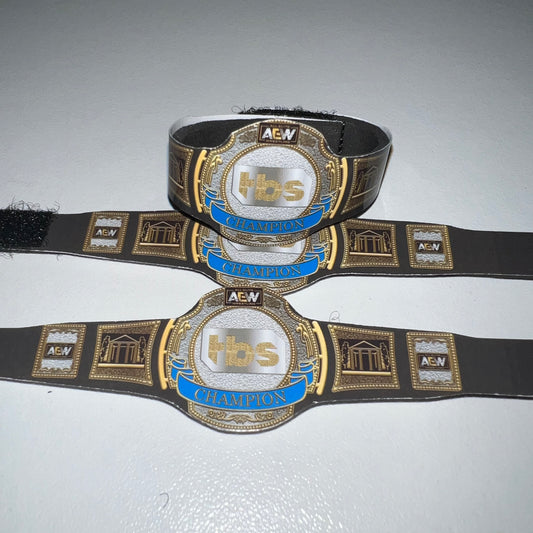 1x AEW Woman's TBS World Championship - Handmade Custom Action Figure Elite Replica Title Belt Accessory