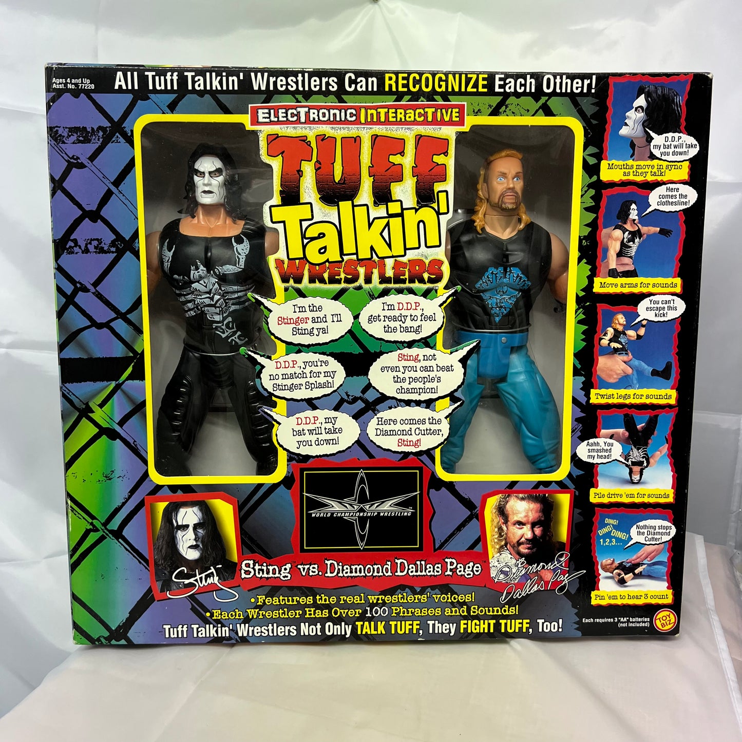 Sting and DDP - WCW WWE Tuff Talkin Action Figure 2 Pack Sealed