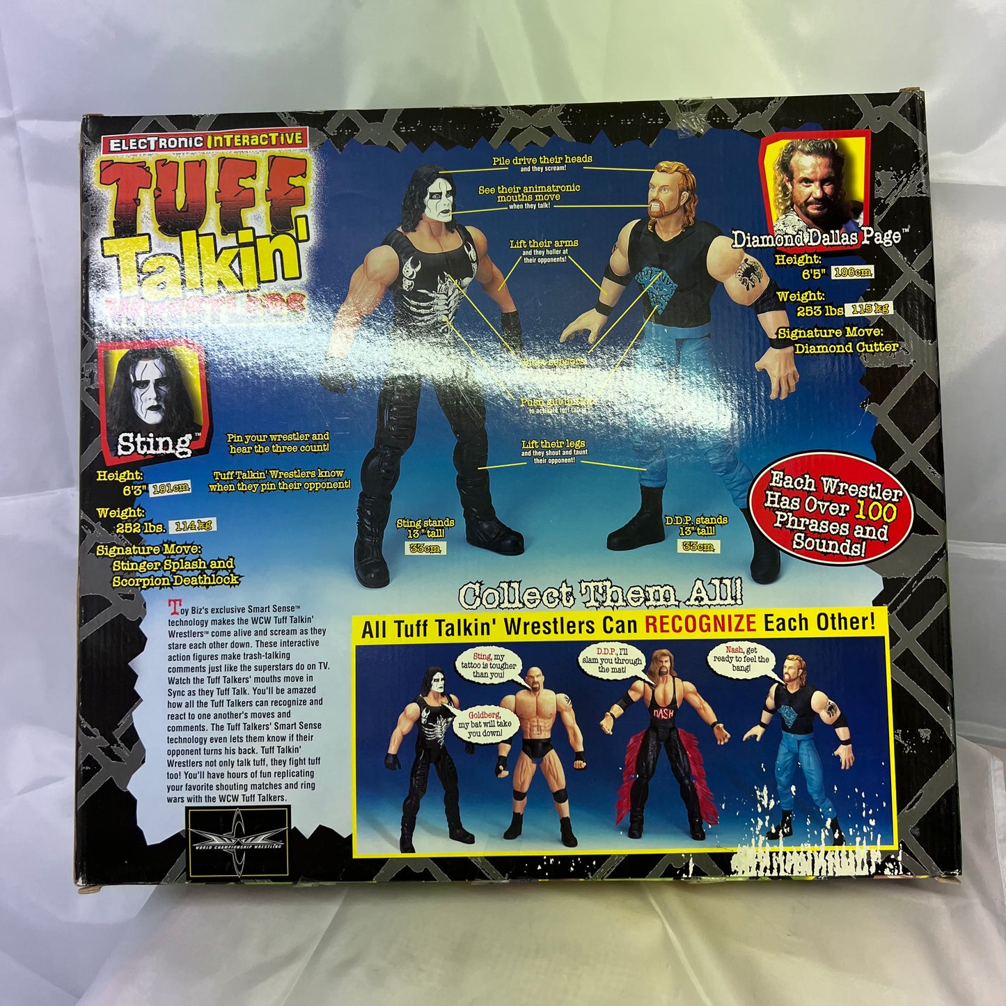 Sting and DDP - WCW WWE Tuff Talkin Action Figure 2 Pack Sealed