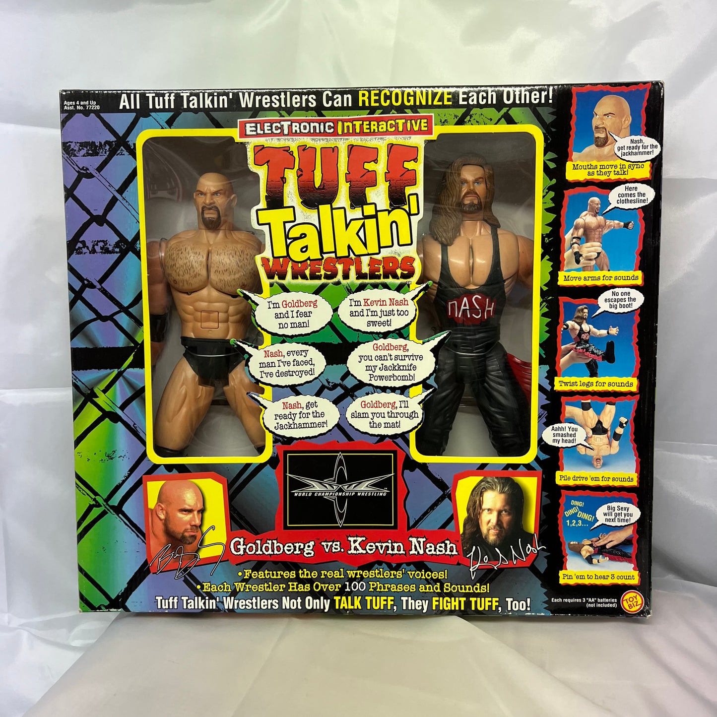 Goldberg and Kevin Nash - WCW WWE Tuff Talkin Action Figure 2 Pack Sealed