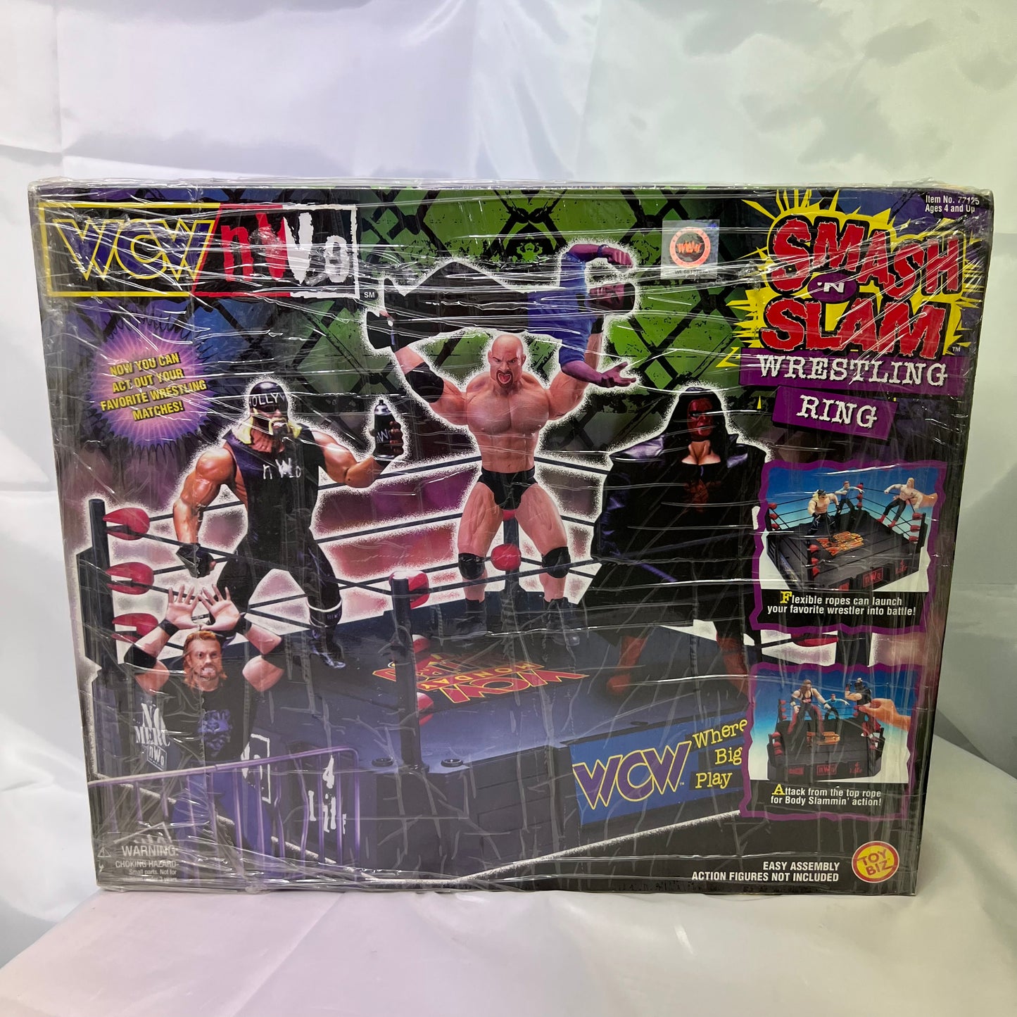 WCW WWE Smash n Slam Ring PlaySet Sealed