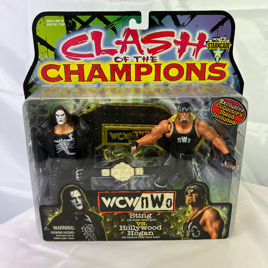 Sting and Hulk Hogan - WCW WWE Clash Of The Champions 2 Pack Action Figures