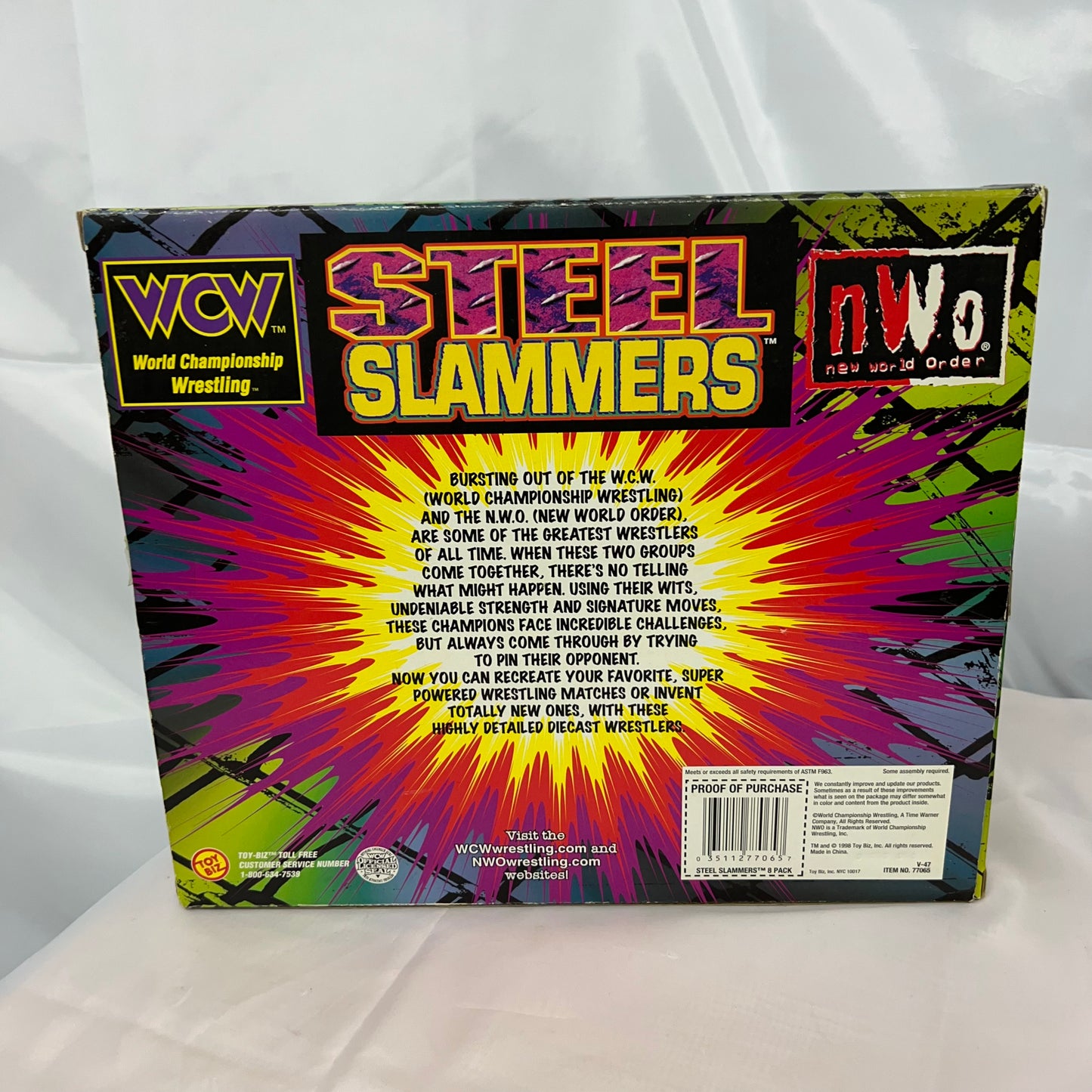 WCW WWE Steel Slammers NWO 8 Pack Action Figures