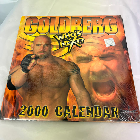 WCW Sealed Goldberg 2000 Calendar - WWE Rare Merchandise