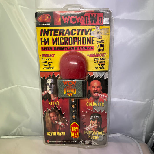 WCW NWO Interactive FM Microphone + Wrestler Voices In Package 1999 WWE