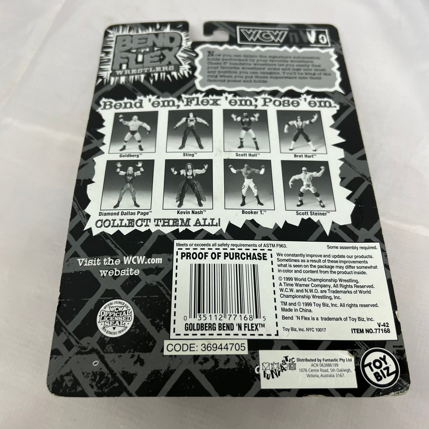 Goldberg - WCW Bend N Flex Action Figure Toybiz