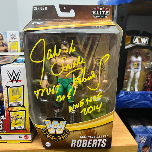 Jake The Snake Roberts - WWE Elite Legends Series Autographed Chase with COA