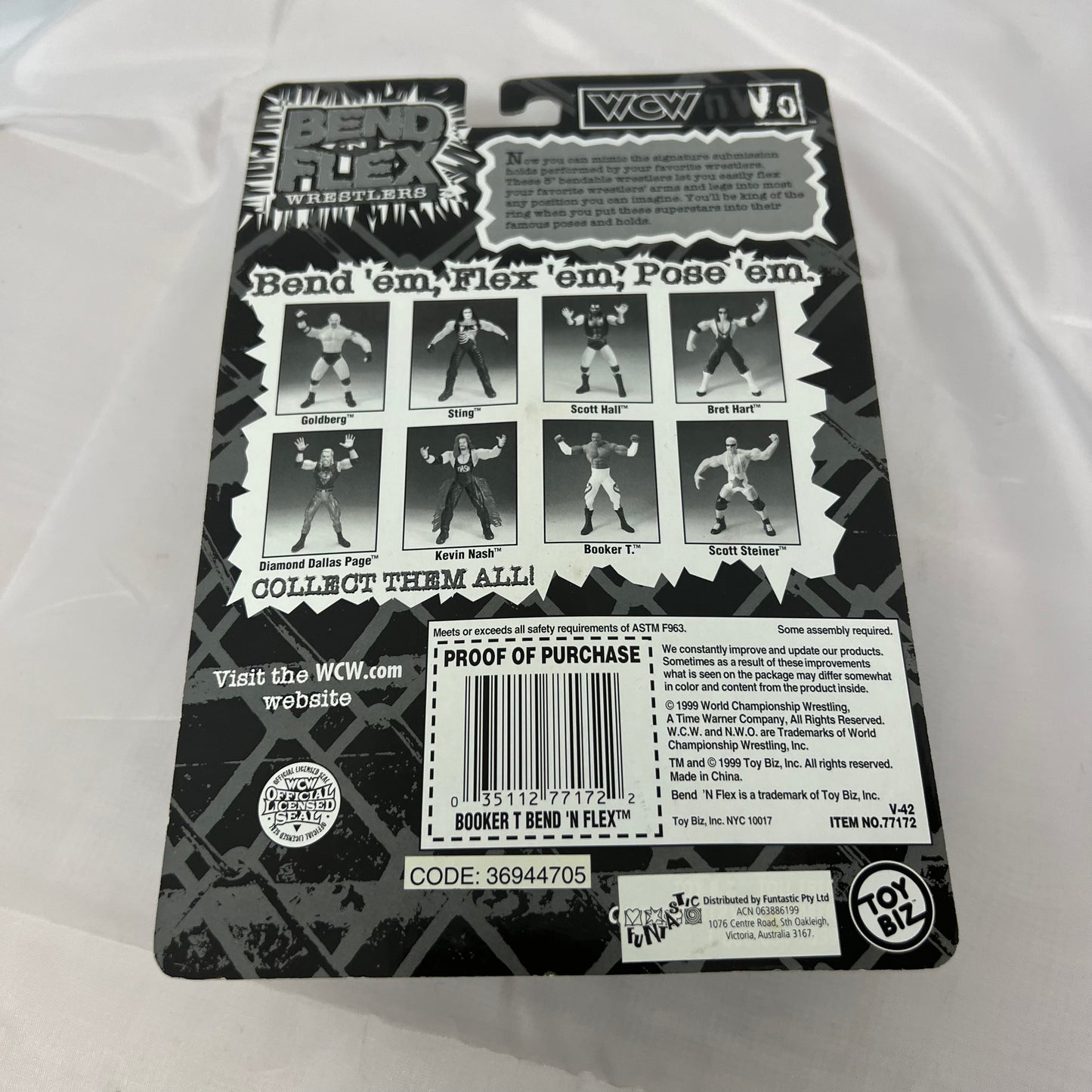 Booker T - WCW Bend N Flex Action Figure Toybiz