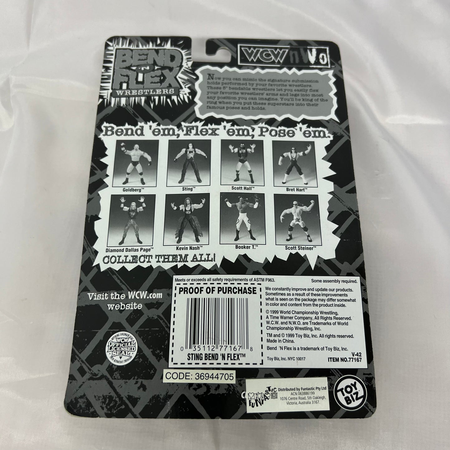 Sting - WCW Bend N Flex Action Figure Toybiz