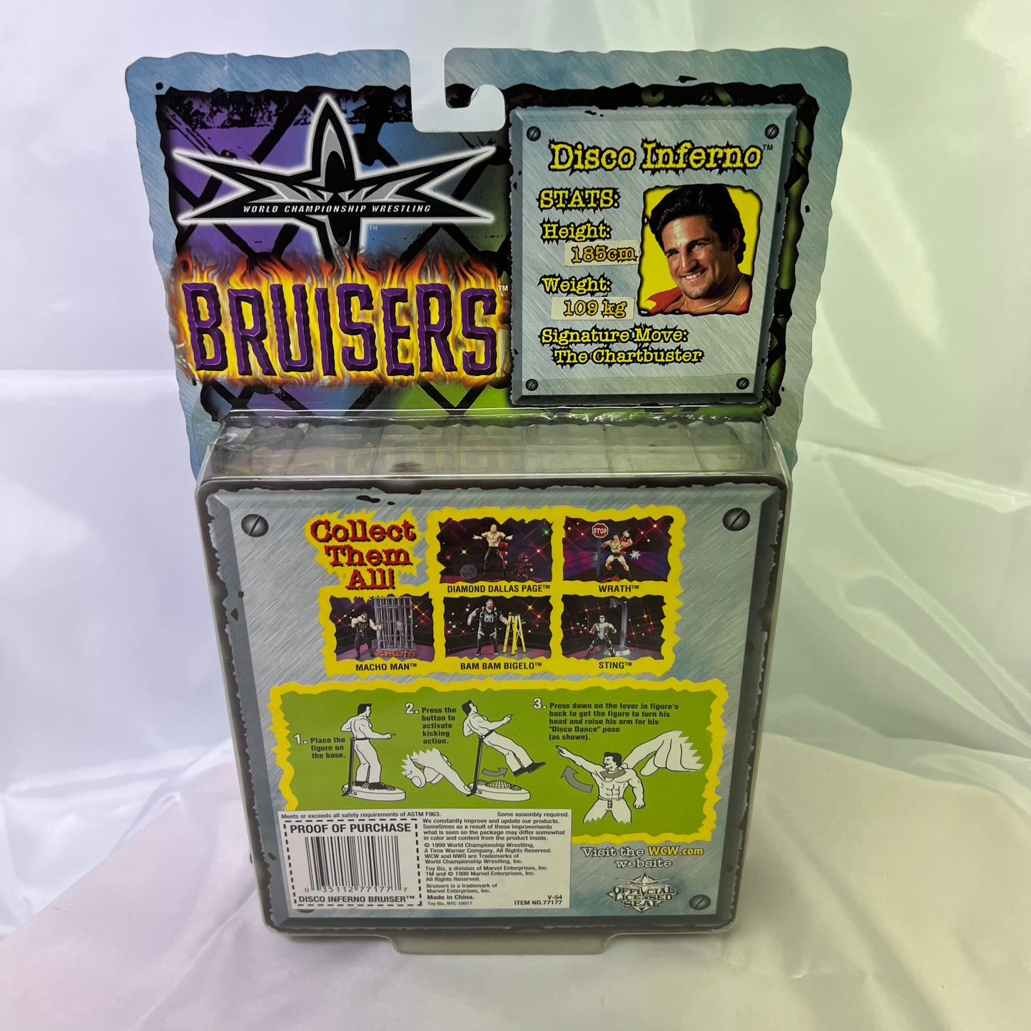 Disco Inferno - WCW Bruisers Action Figure Toybiz WWE