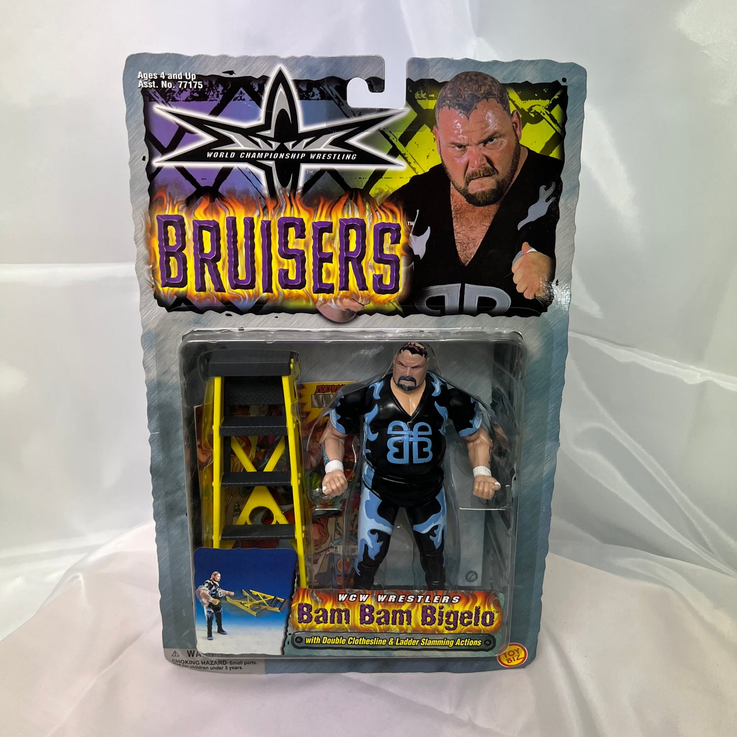 Bam Bam Bigelo - WCW Bruisers Action Figure Toybiz WWE