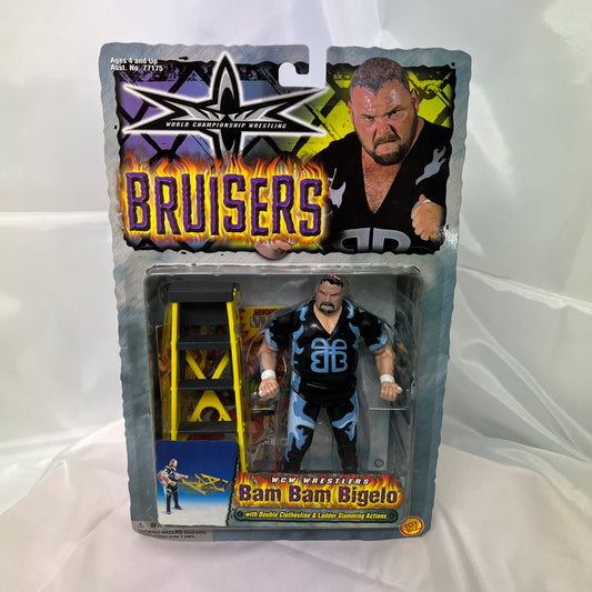 Bam Bam Bigelo - WCW Bruisers Action Figure Toybiz WWE