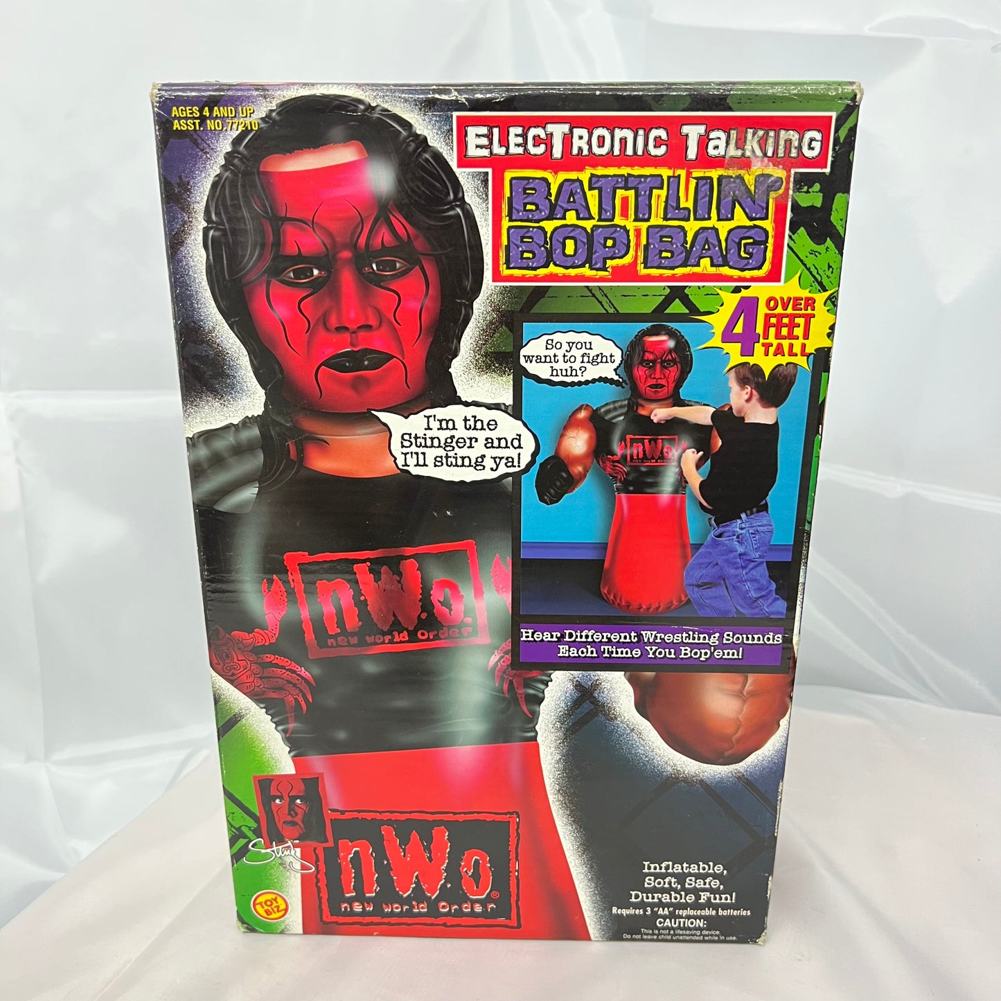 Sting NWO Wolfpac - WCW Bop Bag Sealed WWE