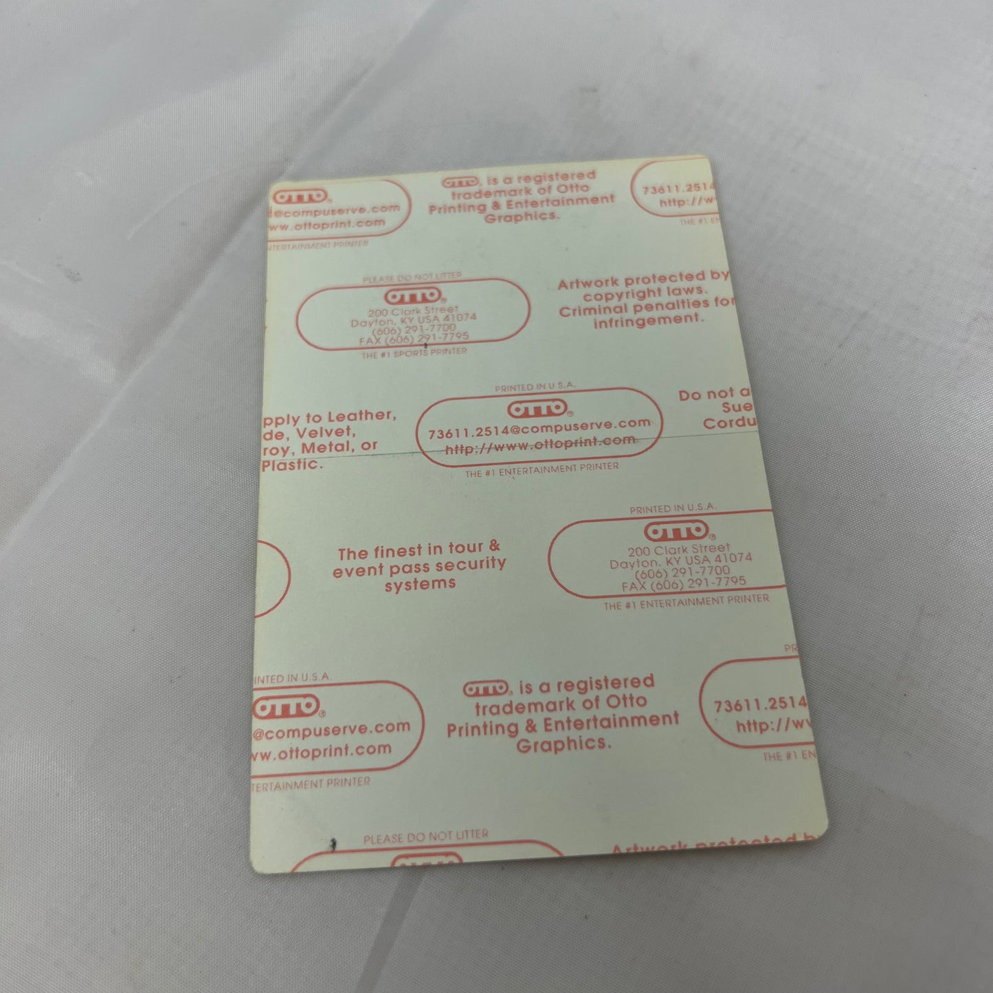 WCW Monday Nitro Guest Pass Rare WWE Collectable Monday Night War