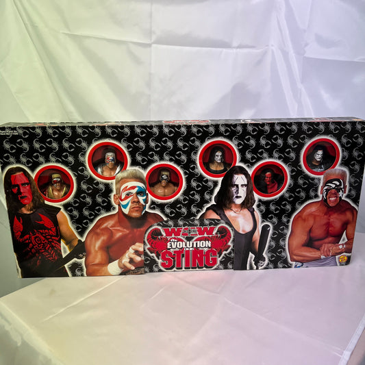 Evolution of Sting - WCW Rare 6 Pack Action Figures WWE Sealed Rare
