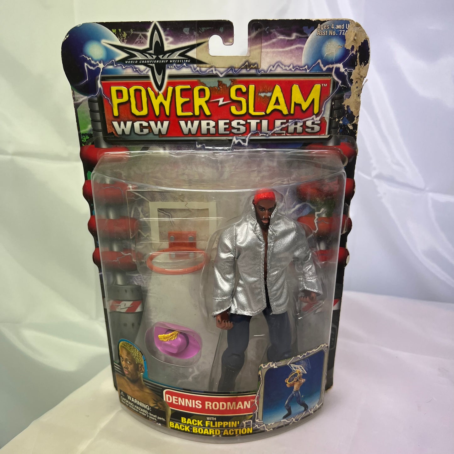 Dennis Rodman Red Hair - WCW Powerslam Action Figure WWE