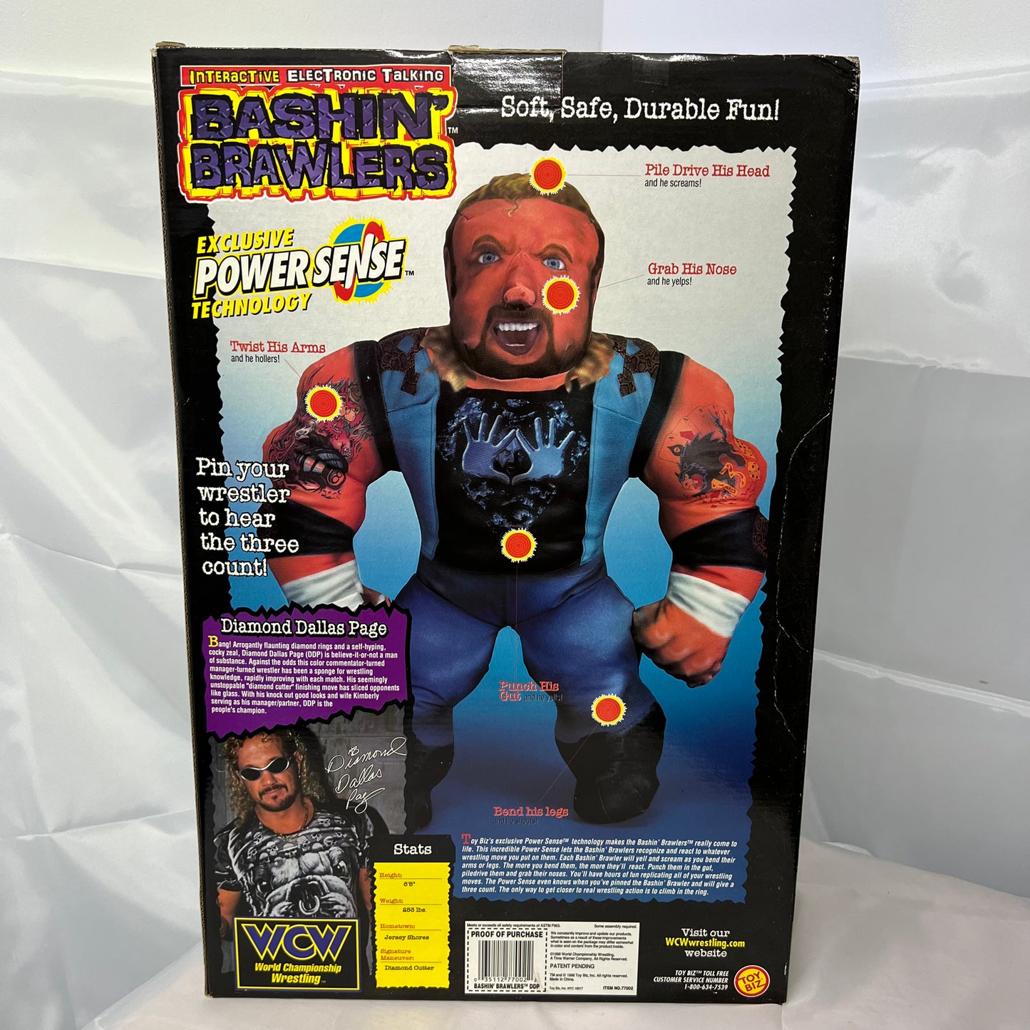 DDP - WCW Bash N Brawler Plush WWE FACTORY SEALED Rare