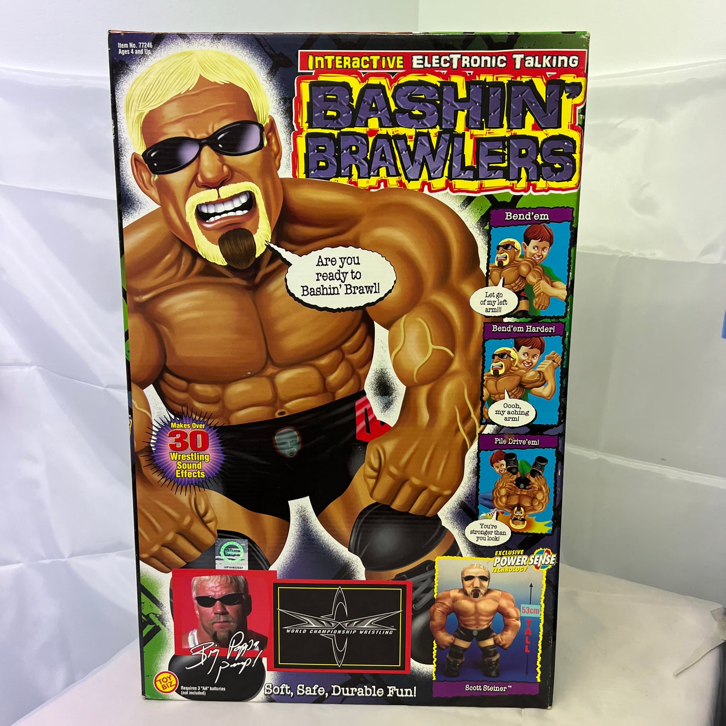 Scott Steiner - WCW Bash N Brawler Plush WWE FACTORY SEALED Rare