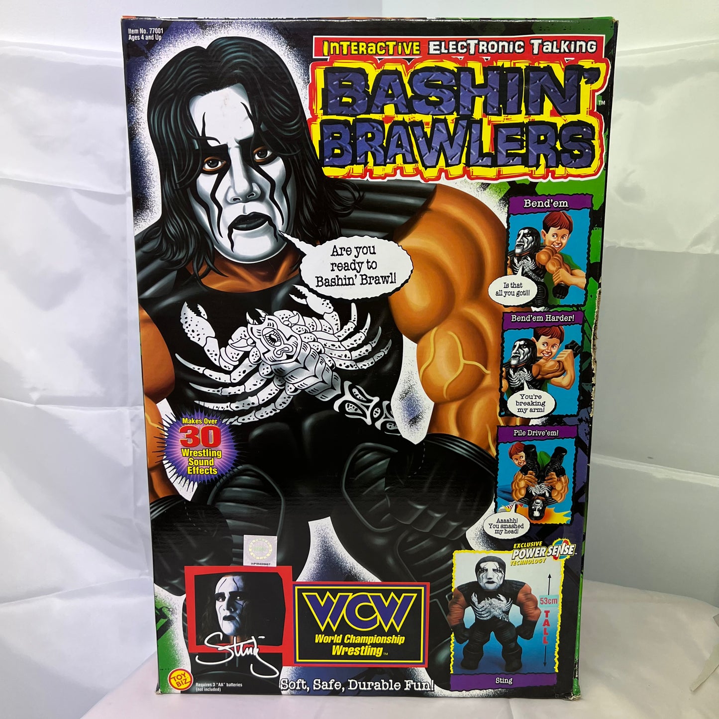 Sting - WCW Bash N Brawler Plush WWE FACTORY SEALED Rare