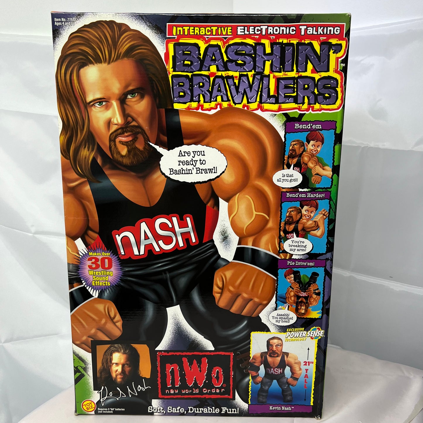 Kevin Nash - WCW Bash N Brawler Plush WWE FACTORY SEALED Rare