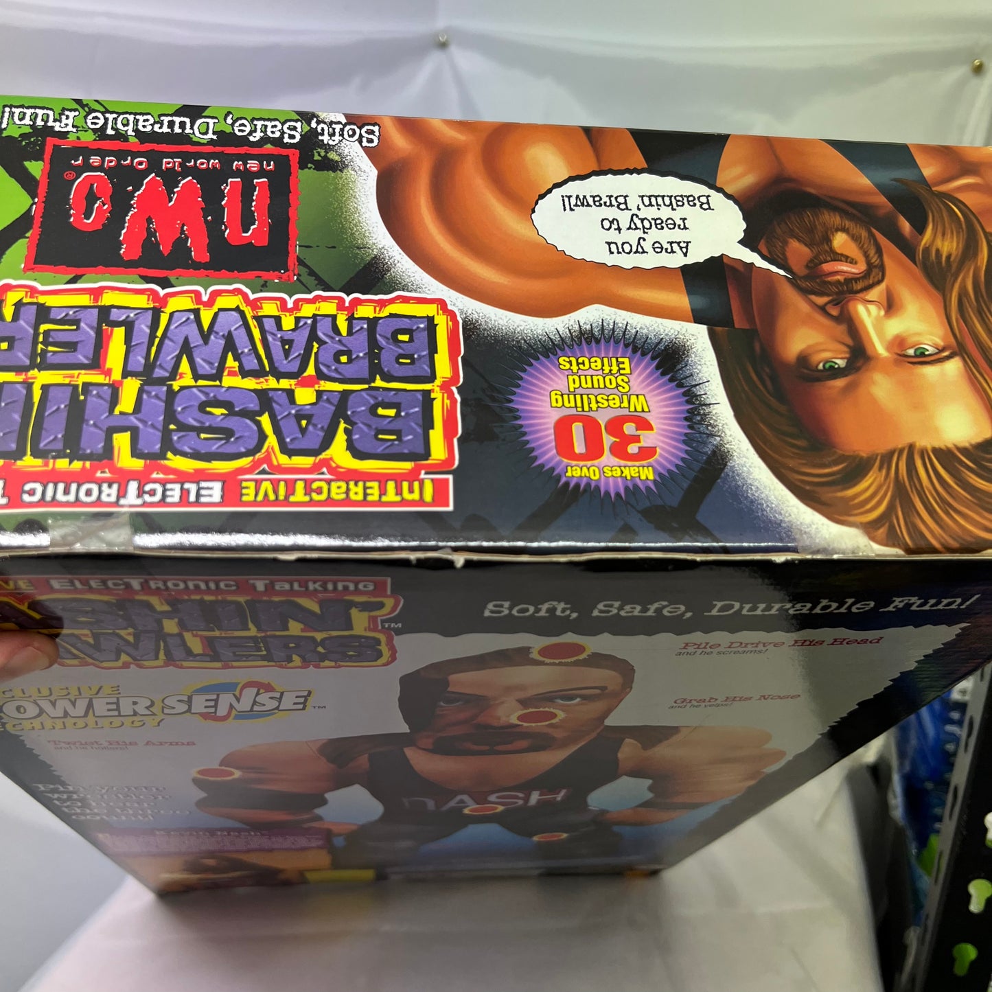 Kevin Nash - WCW Bash N Brawler Plush WWE FACTORY SEALED Rare