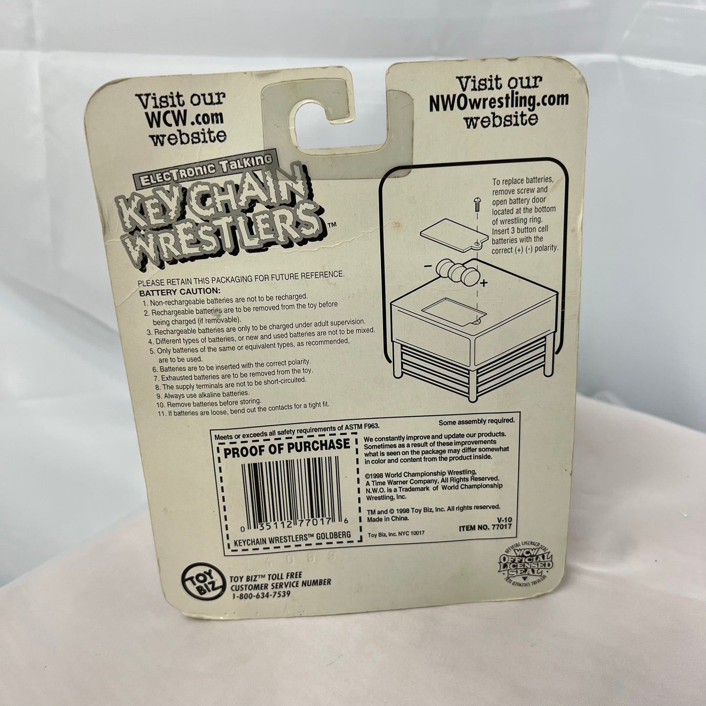 Goldberg - WCW Keychain Wrestlers Action Figure WWE