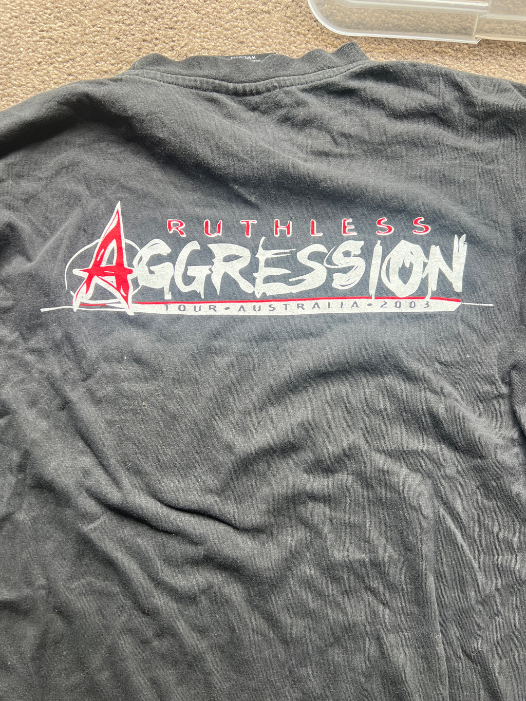 WWE Ruthless Aggression Raw Tour Australia Shirt Size Medium