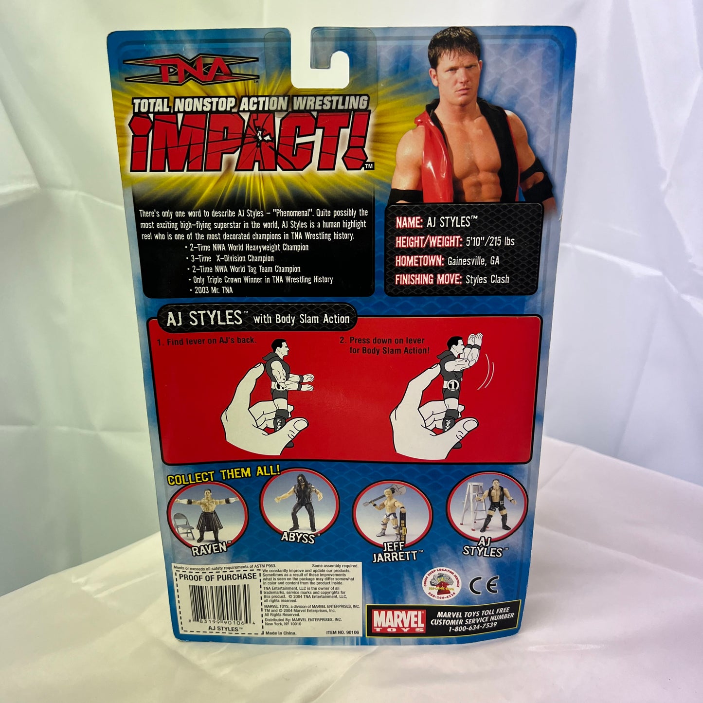 AJ Styles - TNA Impact Series Action Figure WWE