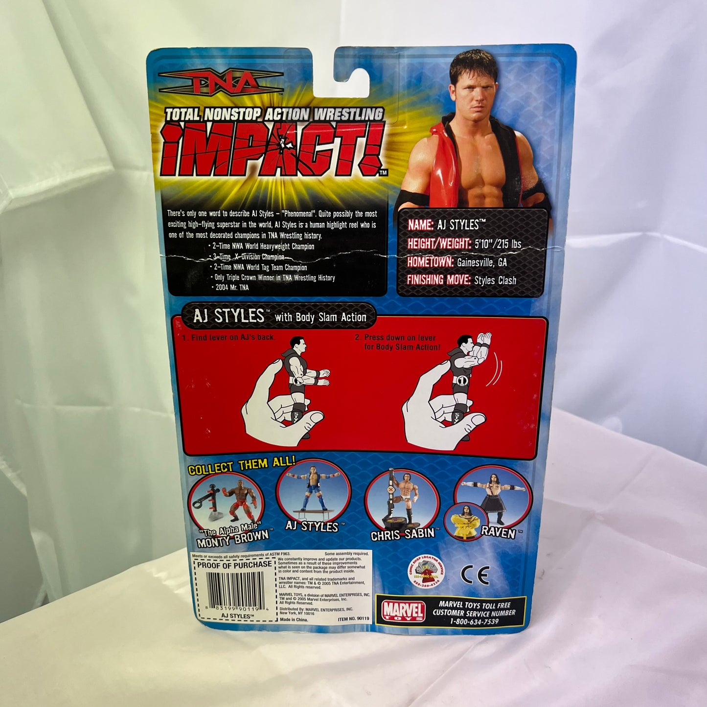 AJ Styles - TNA Impact Series Action Figure WWE 1