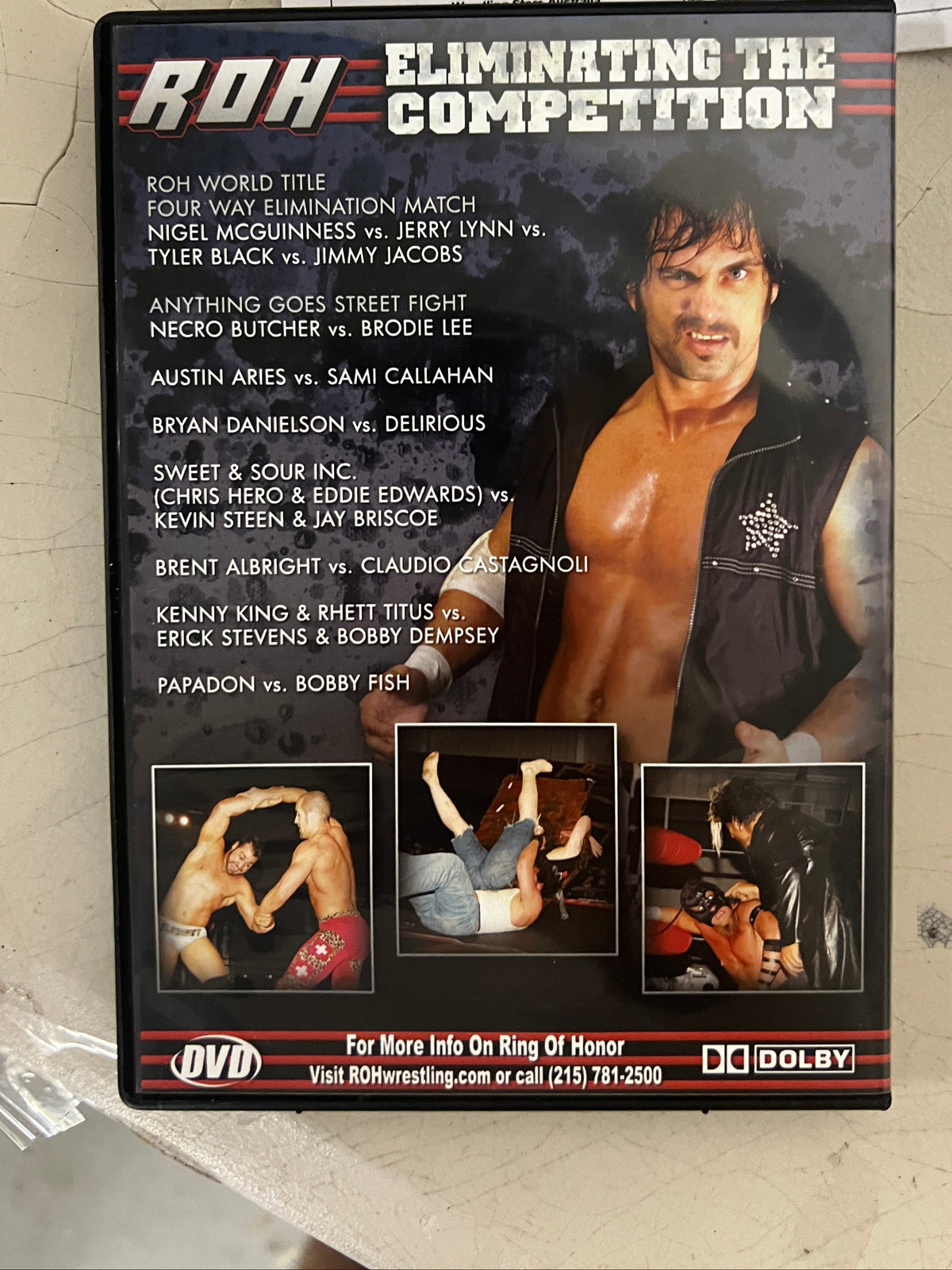 Eliminating The Competition ROH Ring Of Honor DVD 02.27.09 WWE - Brodie Lee