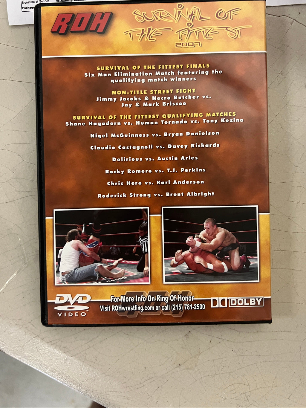 ROH Survival of the Fittest 2007 Ring of Honor NXT WWE OOP AEW Danielson v Nigel